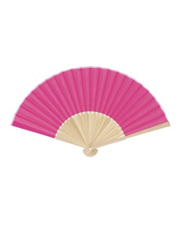 Éventail Mynor Matières : bambou Couleurs : fuchsia marquage laser ultra précis