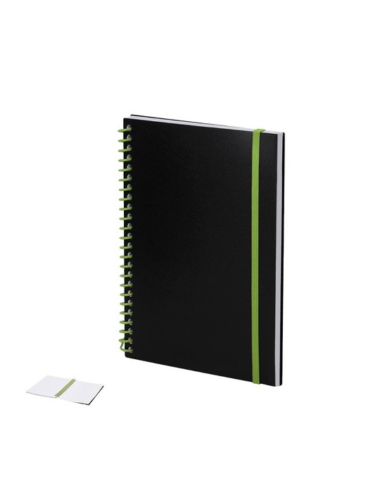 Cahier Bilbo Matières : polypropylène (PP) Couleurs : vert clair objet promotionnel éco-responsable