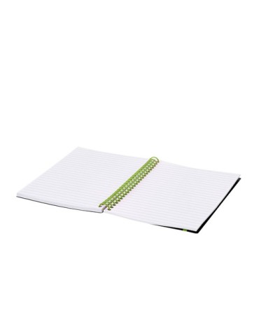 Cahier Bilbo Matières : polypropylène (PP) Couleurs : vert clair objet promo petit budget