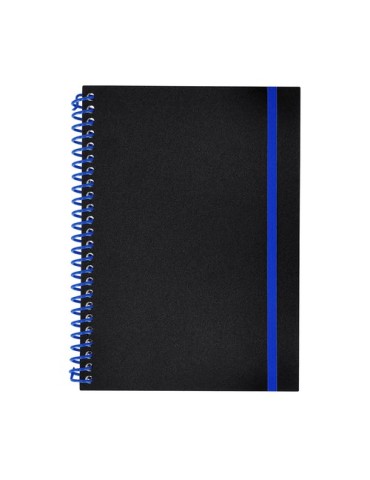 Cahier Bilbo Matières : polypropylène (PP) Couleurs : bleu goodies publicitaire événementiel