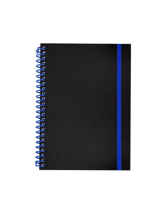 Cahier Bilbo Matières : polypropylène (PP) Couleurs : bleu goodies publicitaire événementiel