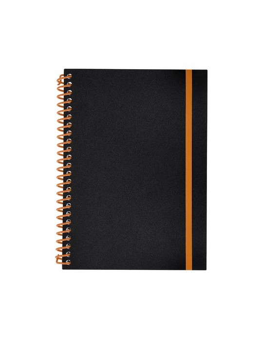 Cahier Bilbo Matières : polypropylène (PP) Couleurs : orange personnalisable avec votre logo