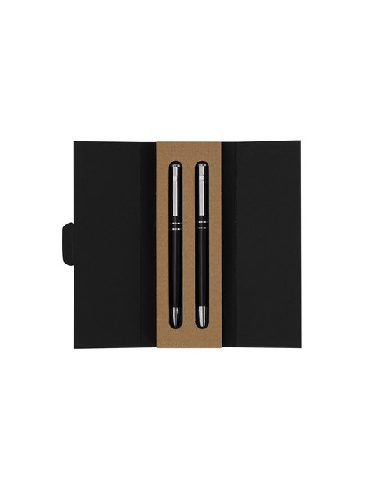 Set Yonder Matières : aluminium recyclé  Couleurs : noir personnalisable avec votre logo