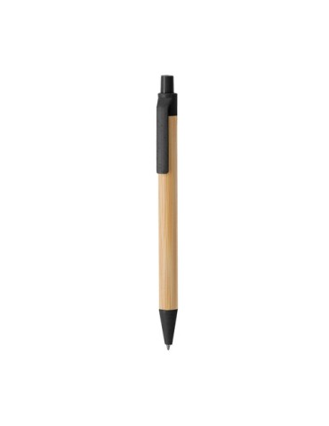 Stylo Nilor Matières : bambou Couleurs : noir goodies publicitaire événementiel