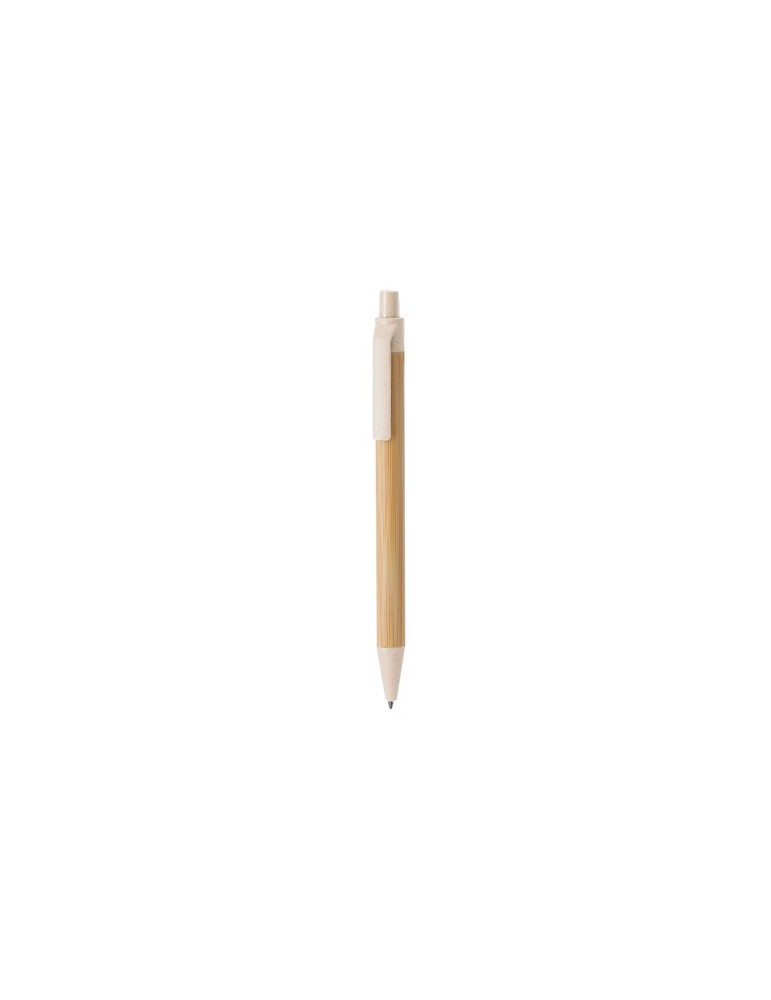 Stylo Nilor Matières : bambou Couleurs : naturel personnalisable avec votre logo