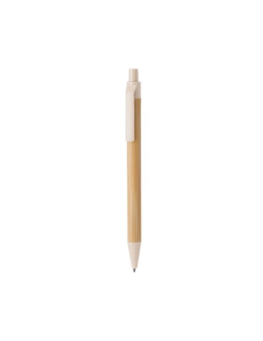 Stylo Nilor Matières : bambou Couleurs : naturel personnalisable avec votre logo