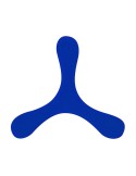 Frisbee Kybeck Matières : PEVA Couleurs : bleu personnalisable avec votre logo