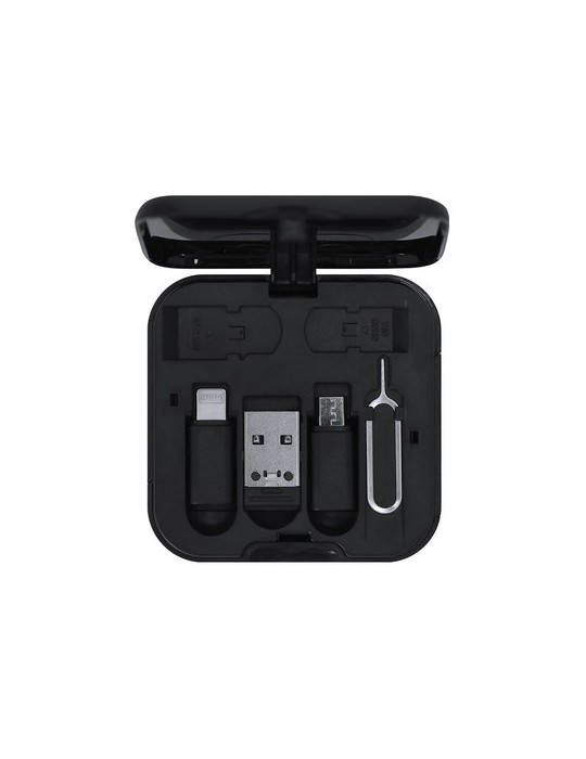 Set Câbles de Charge Darmox Matières : ABS recyclé Couleurs : blanc objet publicitaire robuste