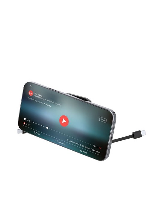 Câble de Charge Support Witan Matières : ABS recyclé Couleurs : blanc accessoire événementiel unique