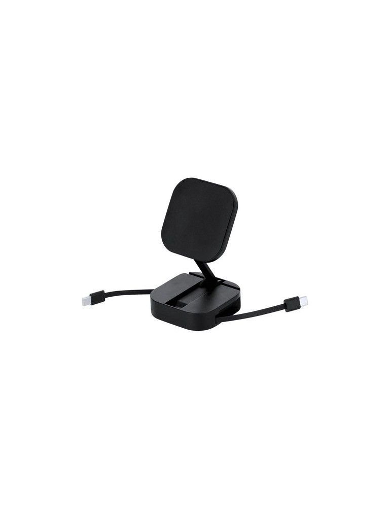 Câble de Charge Support Witan Matières : ABS recyclé Couleurs : noir personnalisable avec votre logo