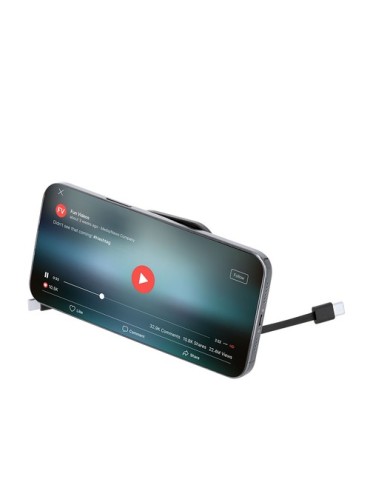 Câble de Charge Support Witan Matières : ABS recyclé Couleurs : noir goodies entreprise design