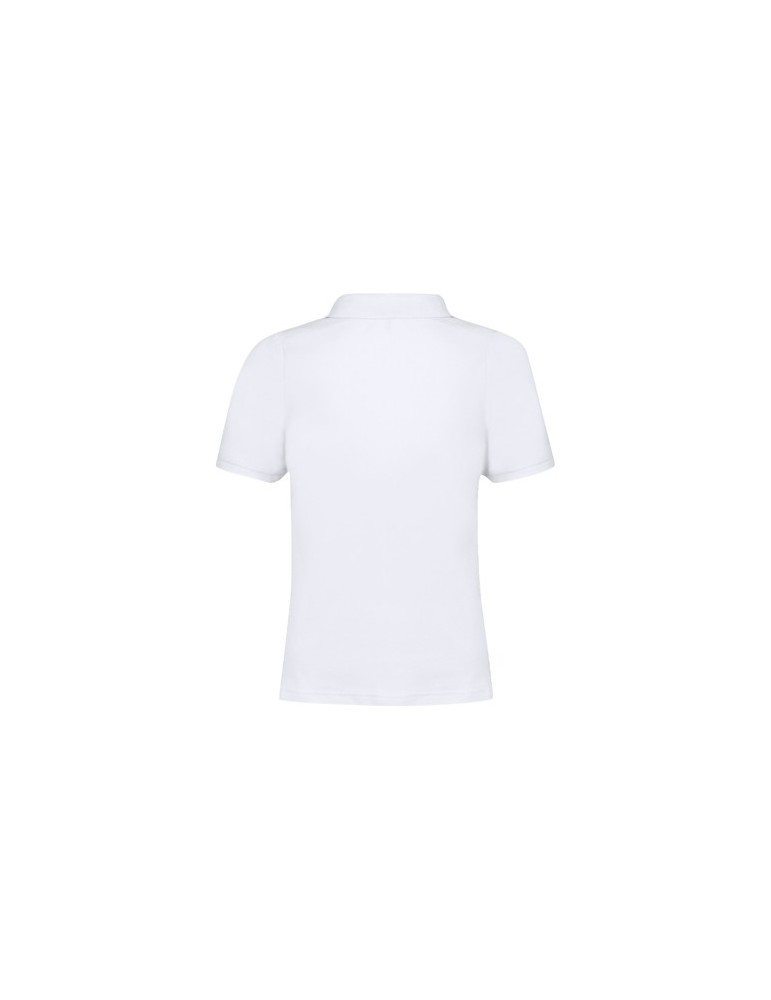 Polo Femme Blanc Charles Matières : coton Taille textile : XL Couleurs : blanc objet promo petit budget
