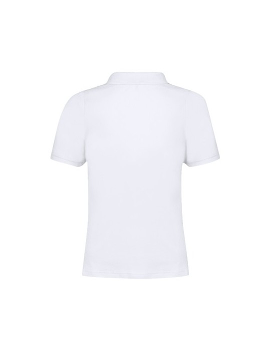 Polo Femme Blanc Charles Matières : coton Taille textile : XL Couleurs : blanc objet promo petit budget