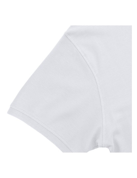 Polo Femme Blanc Charles Matières : coton Taille textile : XL Couleurs : blanc impression haute définition