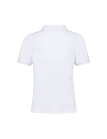 Polo Femme Blanc Charles Matières : coton Taille textile : L Couleurs : blanc cadeau affaires élégant