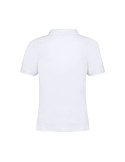 Polo Femme Blanc Charles Matières : coton Taille textile : L Couleurs : blanc cadeau affaires élégant