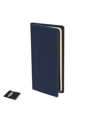 Bloc Notes Glimmer Couleurs : bleu marine Matières : PU recyclé 2