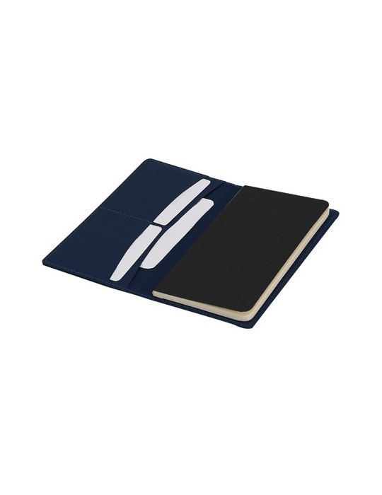 Bloc Notes Glimmer Couleurs : bleu marine Matières : PU recyclé cadeau collaborateur premium