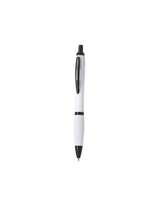 Stylo Maldy Matières : ABS recyclé Couleurs : blanc personnalisable avec votre logo