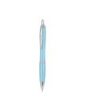 Stylo Lathem Matières : PET recyclé Couleurs : bleu clair personnalisable avec votre logo