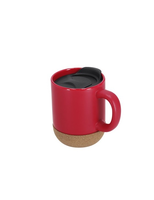 Tasse Shivak Matières : liège Couleurs : rouge impression haute définition