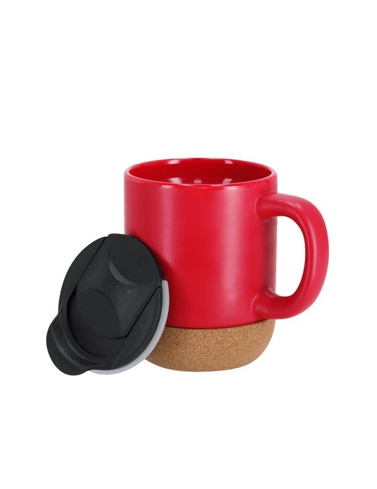 Tasse Shivak Matières : liège Couleurs : rouge marquage couleur éclatante