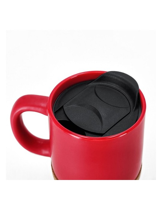Tasse Shivak Matières : liège Couleurs : rouge cadeau affaires élégant