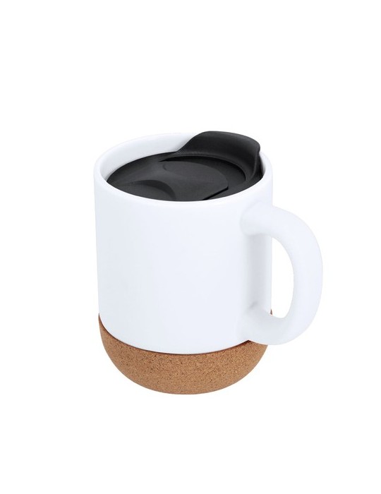 Tasse Shivak Matières : liège Couleurs : blanc goodies publicitaire événementiel