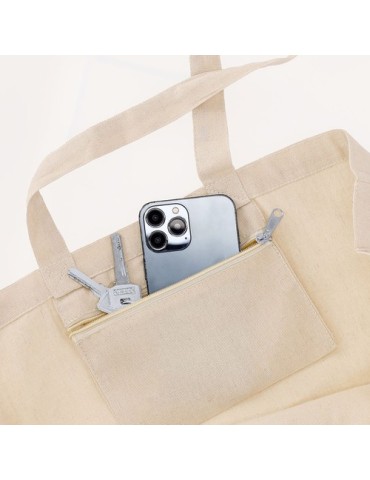 Sac Tremul Matières : coton recyclé Couleurs : bleu marine marquage laser ultra précis