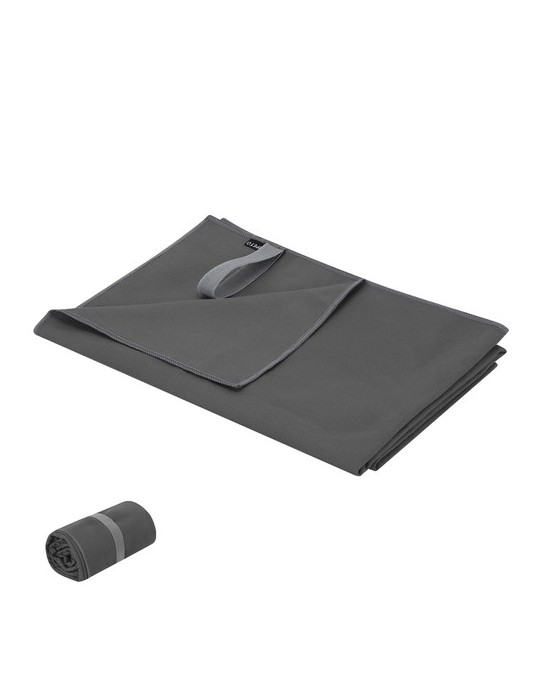 Serviette Absorbante Jutiul Couleurs : gris Matières : polyester recyclé cadeau entreprise pas cher