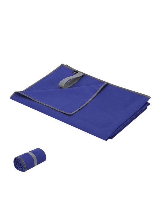 Serviette Absorbante Jutiul Couleurs : bleu Matières : polyester recyclé personnalisable avec votre logo