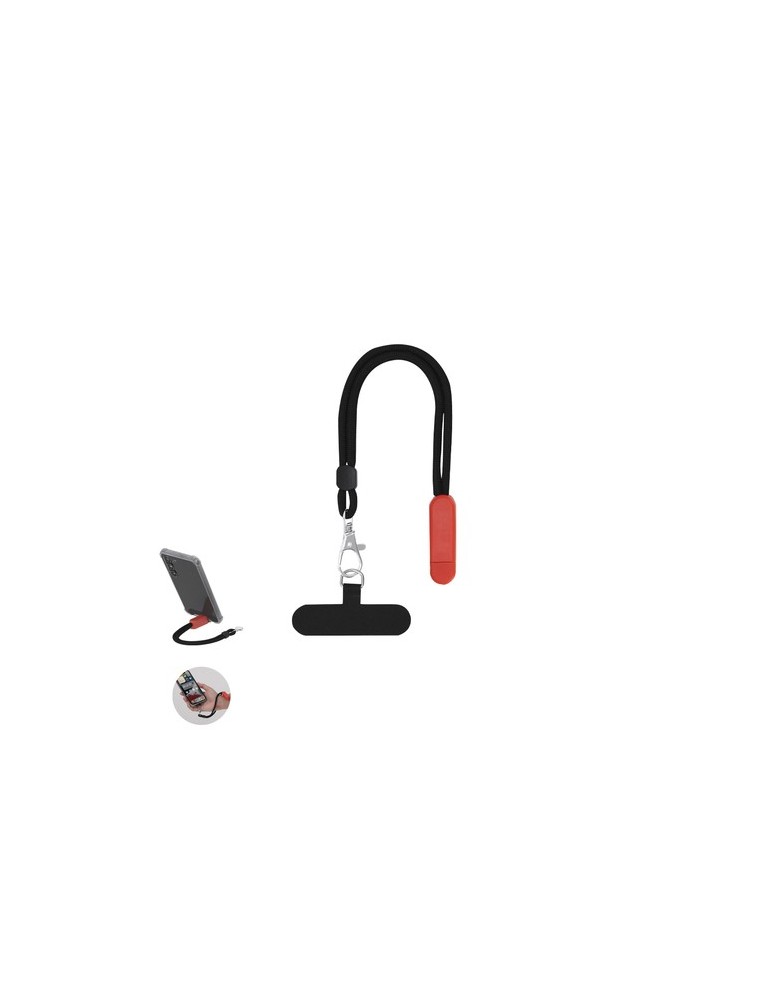 Bracelet Support Nelopy Matières : polyester Couleurs : noir impression haute définition