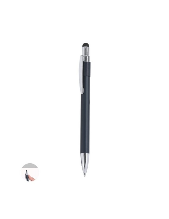Stylet Bille Turet Matières : aluminium recyclé  Couleurs : bleu marine goodies publicitaire événementiel