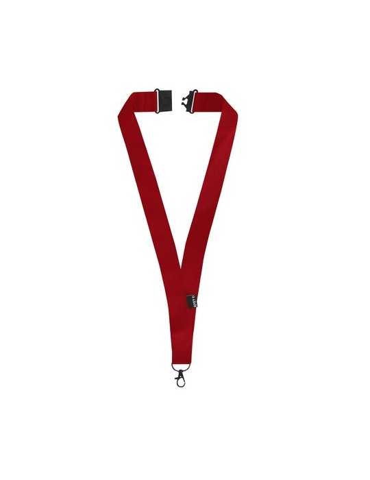 Lanyard Dycoun Couleurs : bleu Matières : polyester recyclé objet publicitaire robuste
