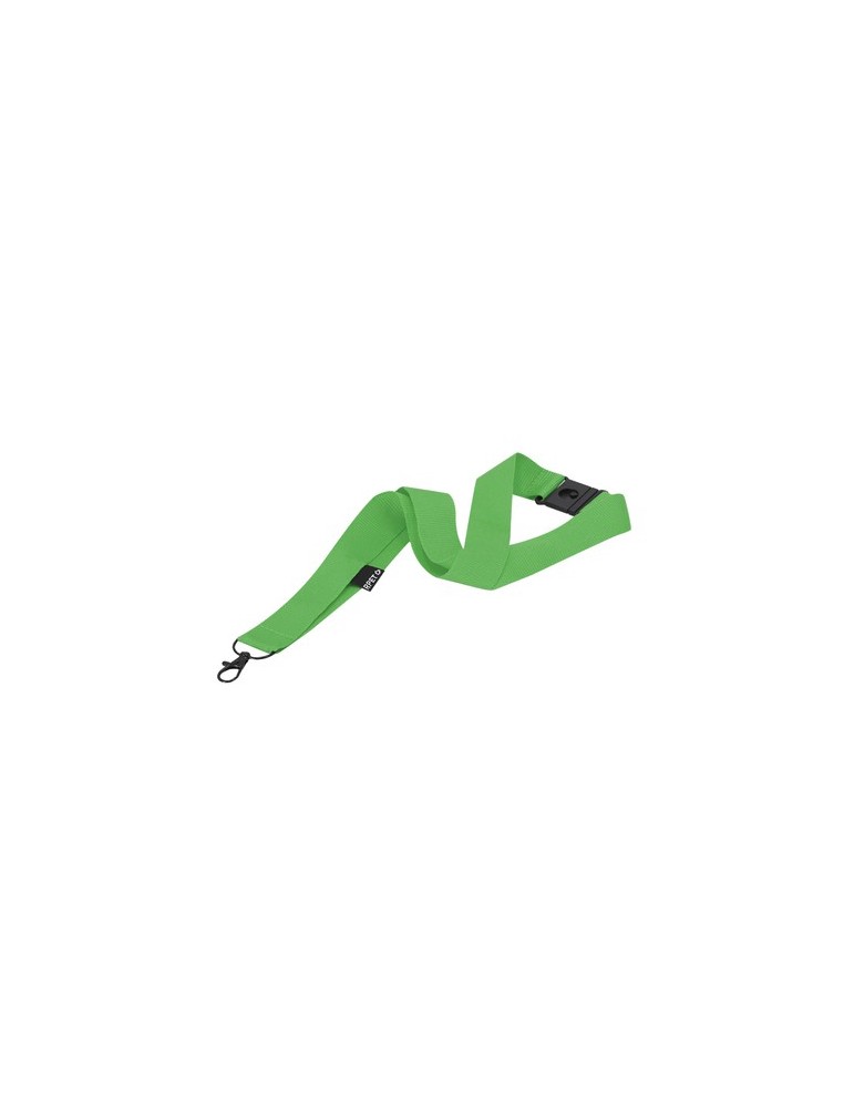 Lanyard Dycoun Couleurs : vert Matières : polyester recyclé personnalisable avec votre logo