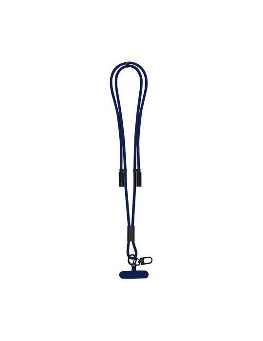 Câble de Charge Support Elnora Matières : PET recyclé Couleurs : bleu marine