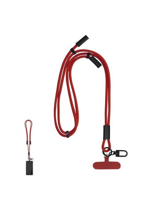 Câble de Charge Support Elnora Matières : PET recyclé Couleurs : bleu marine personnalisation rapide en France