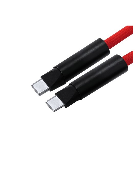 Câble de Charge Support Elnora Matières : PET recyclé Couleurs : bleu marine impression haute définition