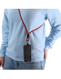 Câble de Charge Support Elnora Matières : PET recyclé Couleurs : rouge objet promotionnel éco-responsable