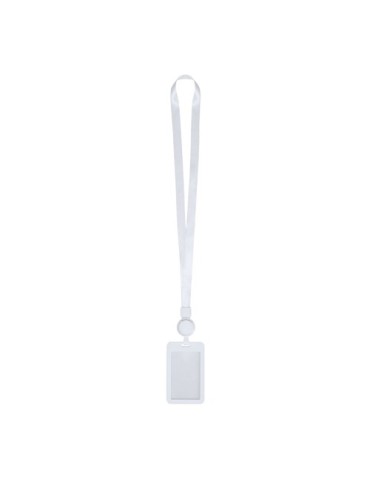 Lanyard Porte-Badge Berbom Matières : polyester Couleurs : blanc 2