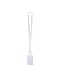 Lanyard Porte-Badge Berbom Matières : polyester Couleurs : blanc personnalisable avec votre logo