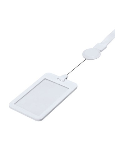 Lanyard Porte-Badge Berbom Matières : polyester Couleurs : blanc goodies publicitaire événementiel