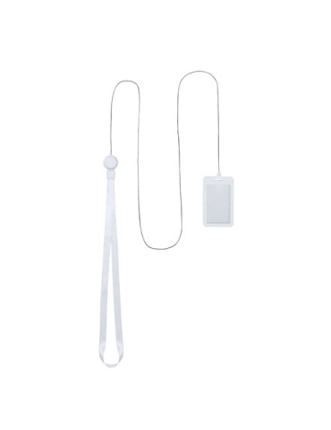 Lanyard Porte-Badge Berbom Matières : polyester Couleurs : blanc impression haute définition