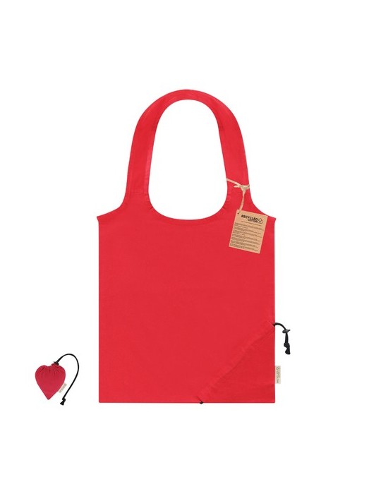Sac Pliable Lecton Matières : coton recyclé Couleurs : rouge goodies publicitaire événementiel