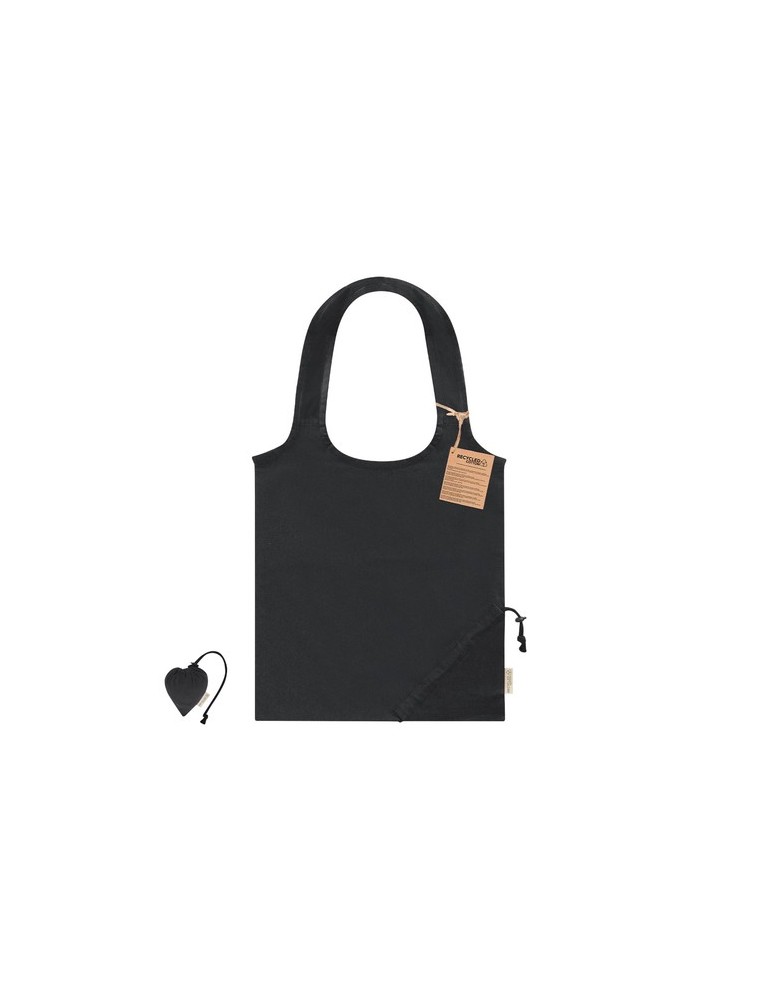 Sac Pliable Lecton Matières : coton recyclé Couleurs : noir cadeau entreprise pas cher