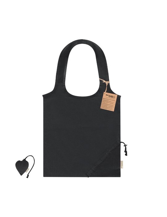 Sac Pliable Lecton Matières : coton recyclé Couleurs : noir cadeau entreprise pas cher