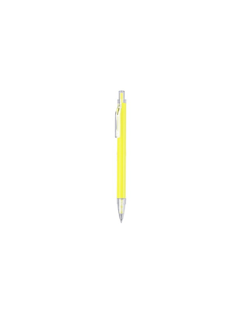 Stylo Stasian Matières : aluminium recyclé  Couleurs : jaune marquage laser ultra précis