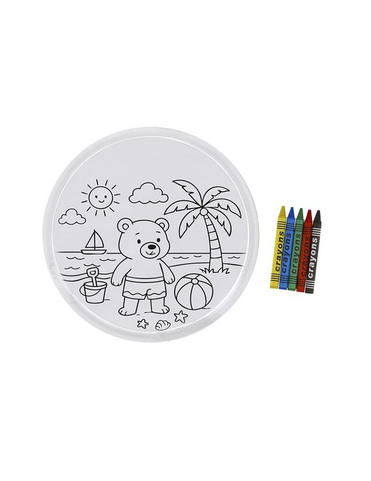 Frisbee Zerbut Matières : polypropylène (PP) Couleurs : blanc personnalisable avec votre logo