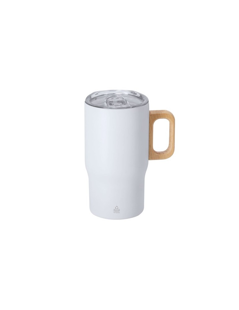 Tasse Thermique Zaran Matières : bois Couleurs : blanc