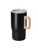 Tasse Thermique Zaran Matières : bois Couleurs : blanc cadeau collaborateur premium